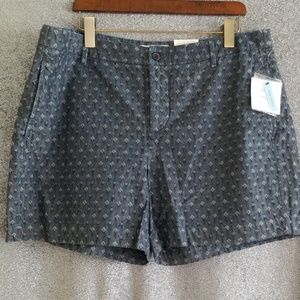 Croft and borrow short 18 Patterned Chambray
